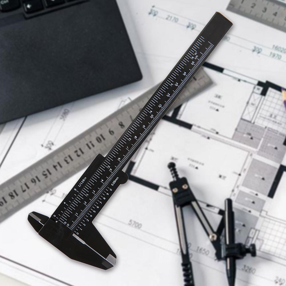 1pcs DIY Measure Tool Woodworking Metalworking Plumbing Model Making 150mm Vernier Caliper Aperture Depth Diameter Measure Tool