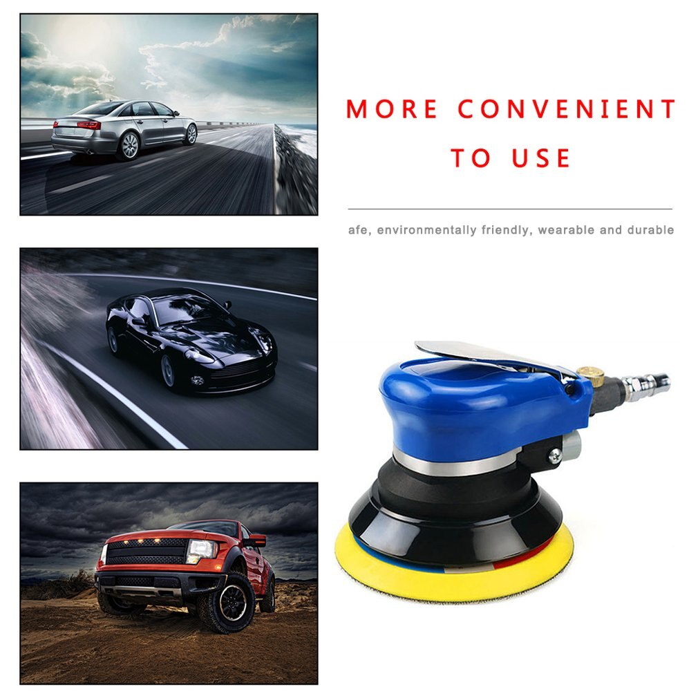 5 inch Pneumatic waxing polishing machine dry sanding paper machine sanding machine polishing machine