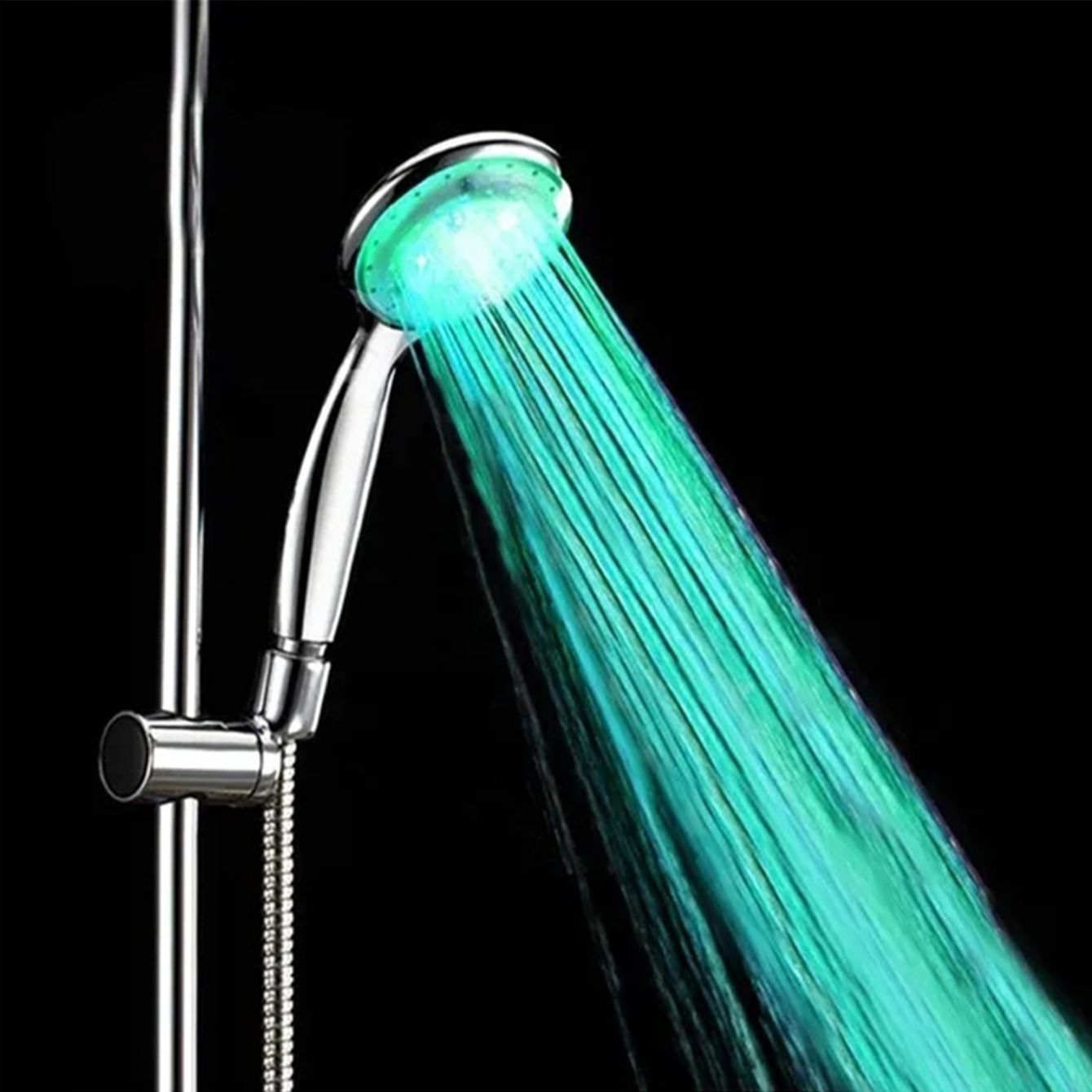LED-Duschkopf in 7 Farben, automatisch farbwechselndes LED-Duschlicht, wassersparender Duschkopf, Badezimmerzubehör