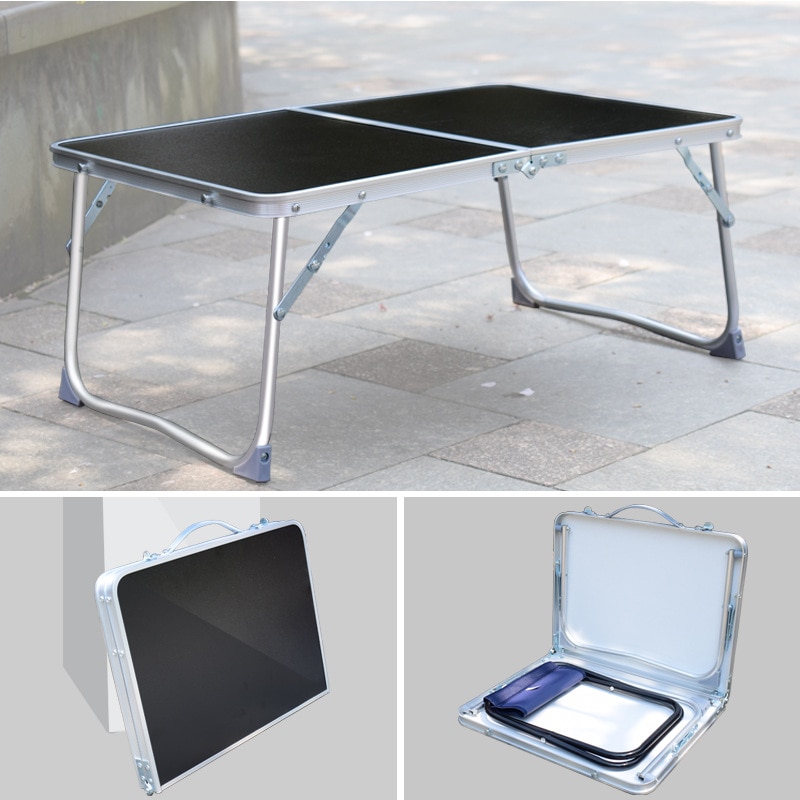 Portable Folding Laptop Table Stand Folding Computer Reading Desk Bed Tray Adjustable Portable Mini Picnic Desk
