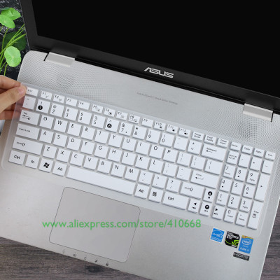 Laptop keyboard Cover Skin For Asus N76 N76V N76VB N76VJ N76VM N76VZ N750 A73 ZX70 GL702 K751 A751 FX71 Pro S V J L 17.3 inch: White