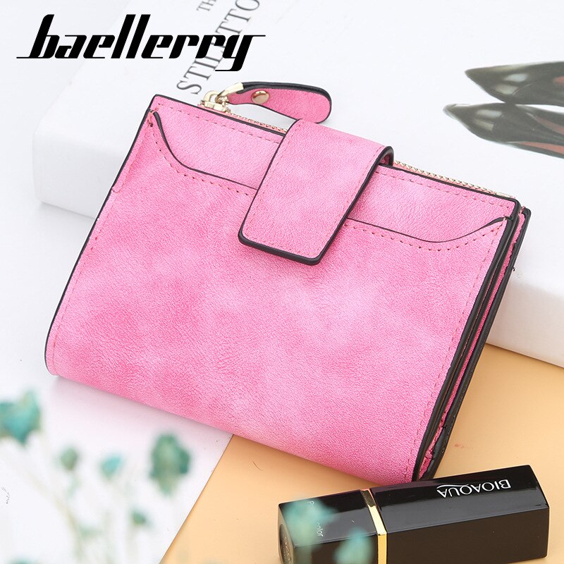 Women Wallet Hasp Small and Slim Coin Pocket Leather Purse Women Wallets Cards Holders Luxury Brand Wallets Purse