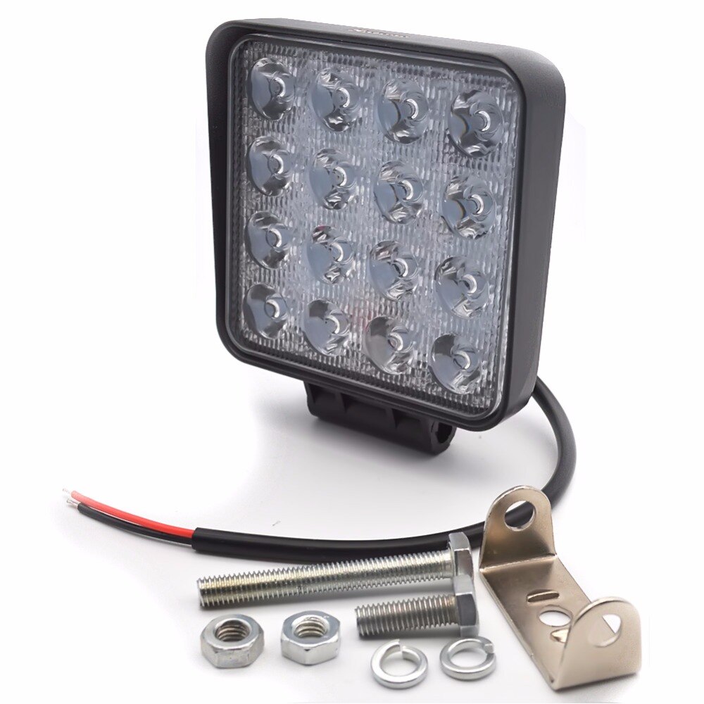 2x 4 inch auto 48w led werklamp 12v led tractor werklampen led rijlicht off-road 4 x 4 mistlamp 48w led werklamp spot flood