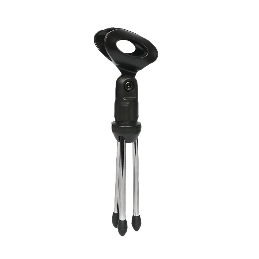 Universal Adjustable Desk Mic Stand Desktop Tabletop Table Top Short Microphone Stand with Non-Slip Mic Clip