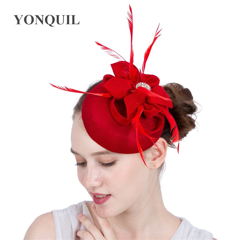 Klassieke bruiloft bruidshoofdtooi formele gelegenheid fascinator hoed vrouwen gala feest hoeden accessoires hoofdband