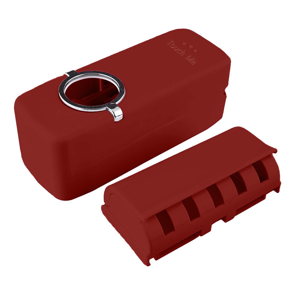 Automatic Toothpaste Dispenser With 5 Toothbrush Holder Set Wall Mount Stand Dispensador De Pasta Dientes Portable Tool: Default Title