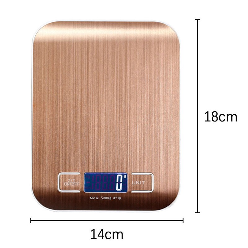 LCD Kitchen Digital Scale Electric Mini Food Scale 11lb Digital Kitchen Weight Grams and Ounces for Baking Cooking Scales