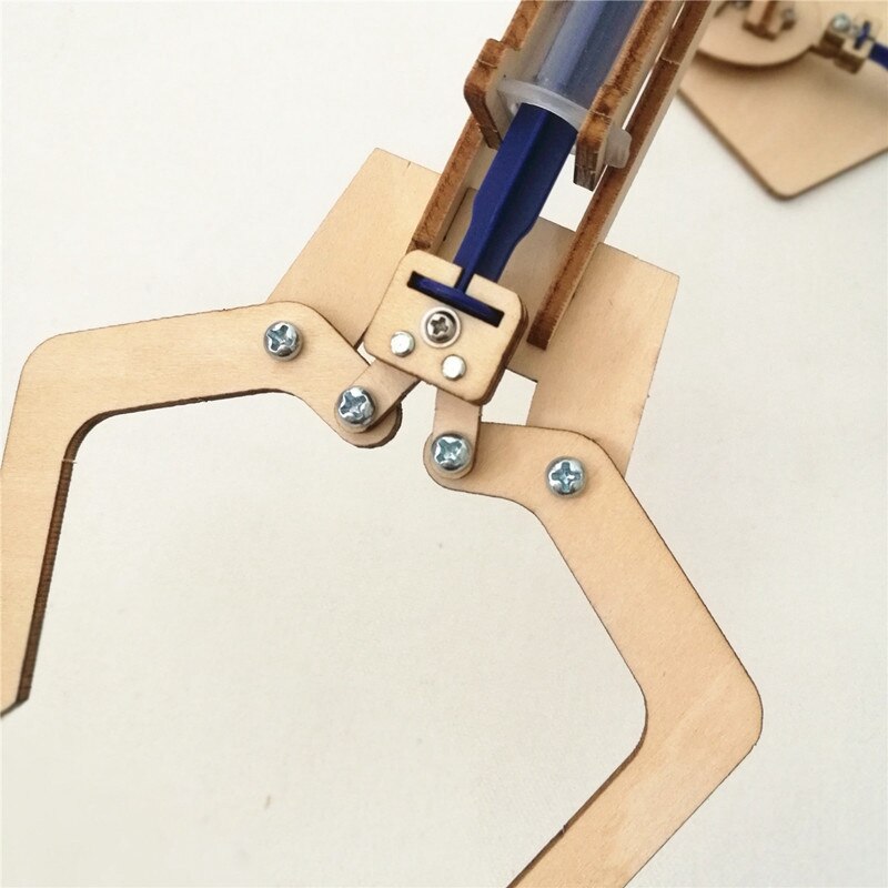Hydraulisk mekanisk arm gør-det-selv-modeller &amp; byggelegetøj videnskab og uddannelsesmodel legetøj til børn julefødselsdagslegetøj til børn