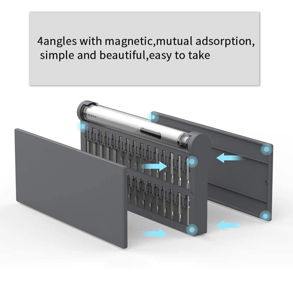 57 in 1 Electric Screwdriver Rechargeable Cordless Power Driver Bits Security Electric Screwdriver Home Improvement Tools Kit