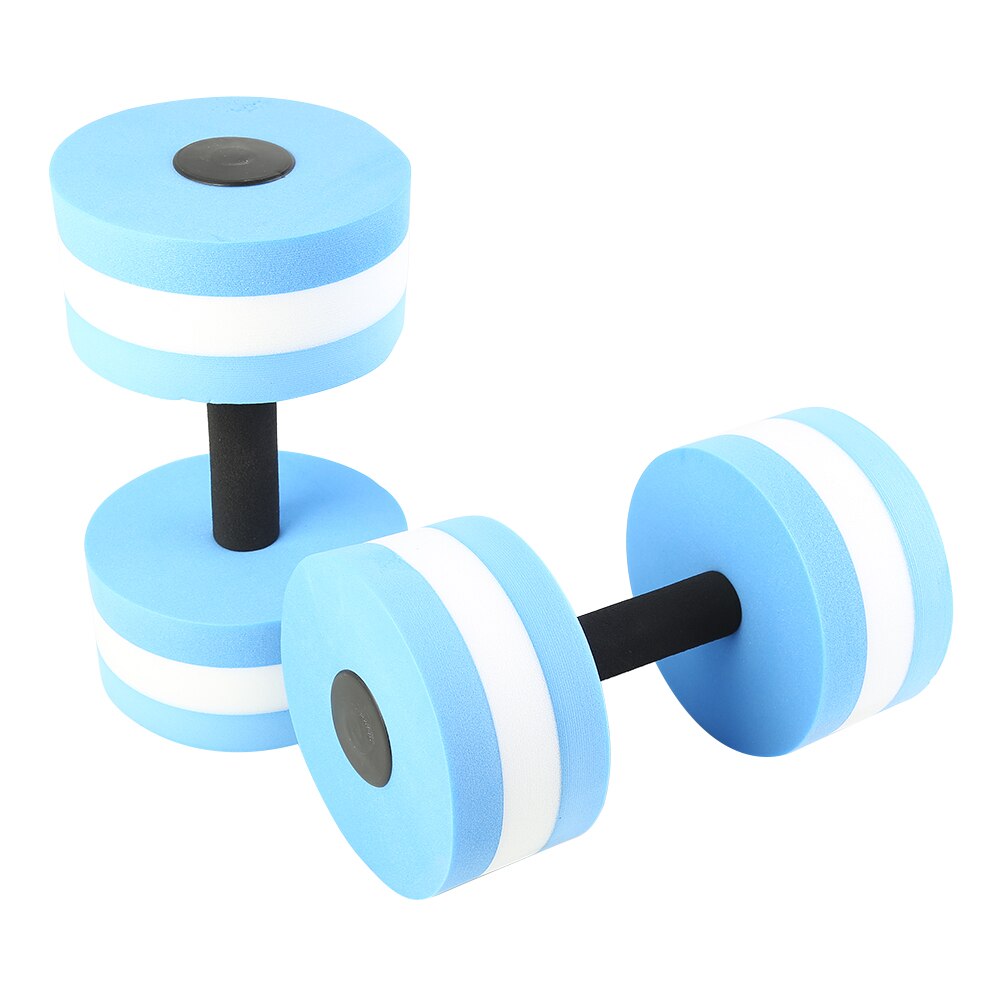 2pc eva vann foating dumbbell aerobic dumbbell pool aqua trening yoga fitness akvatiske vektstang fitness svømmebasseng