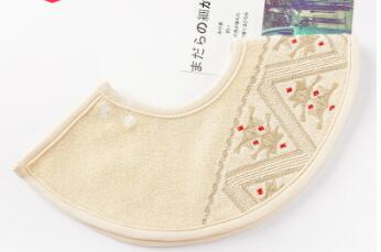Baby bib saliva towel rice round bib baby cotton pocket maternal infant supplies Baby Bibs Cotton Lace Tassel bow burp cloths: yellow