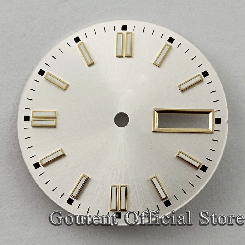 7 Soorten 29Mm Steriele Groen/Geel/Rood Horloge Wijzerplaat Voor Heren Horloge Groene Lichtgevende Fit Voor NH36 NH36A Beweging: NO.6-silver