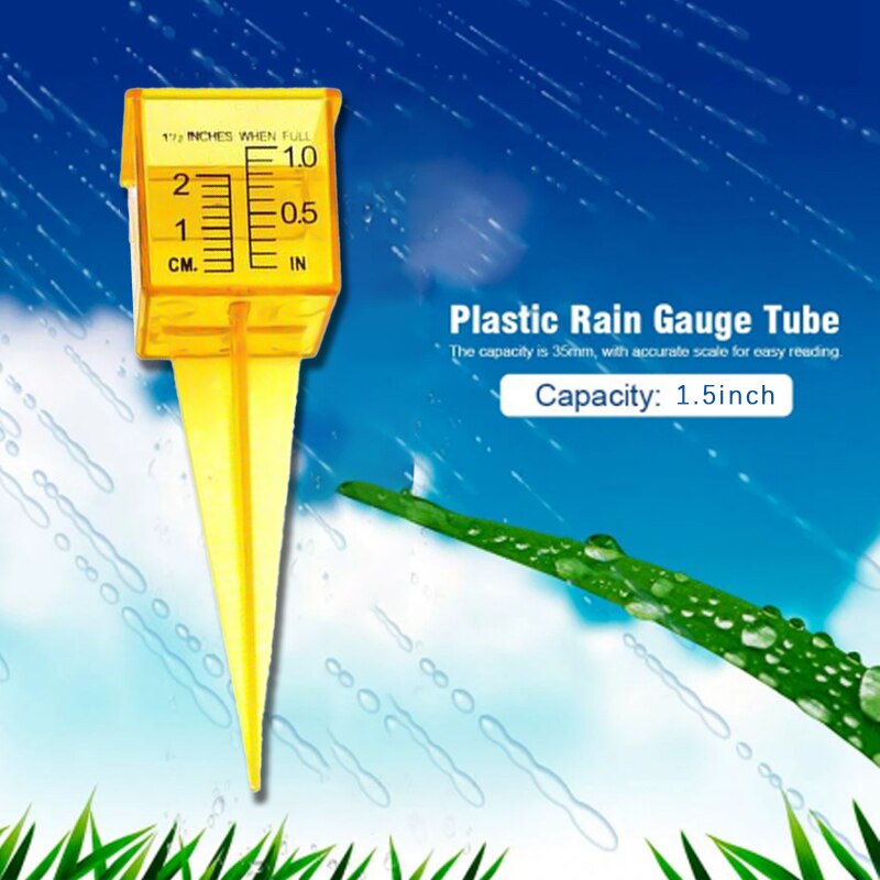 Measurement Rain Gauge Ground Spike Precipitation Garden Yard Accessories Rainfall Gauging Measurement Tools