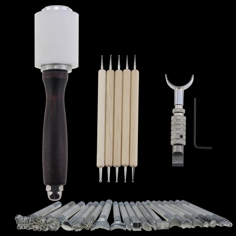 DIY Leather Crafting Tool Suit Leather Working Sewing Set