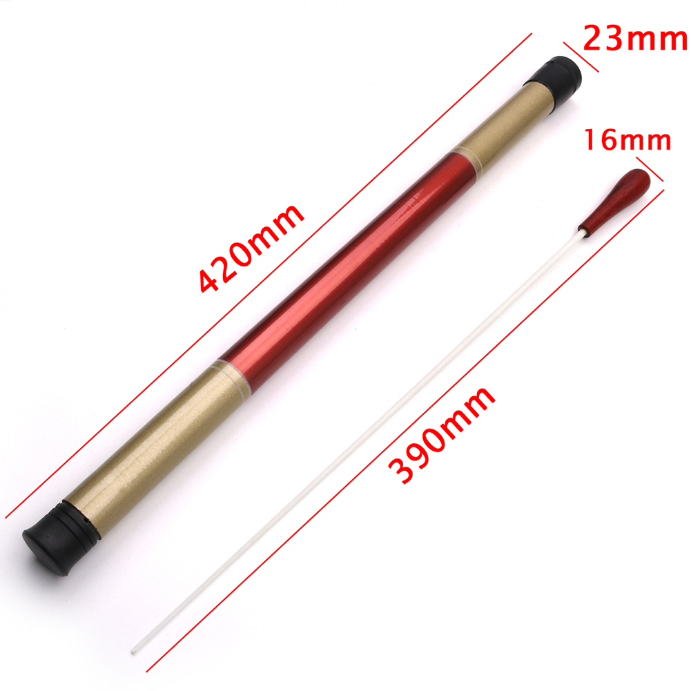 Instrument de bâton de musique de chef d'orchestre, utilisé pour le musicien de bande de poignée en bois de scène et le boîtier de montre de performance