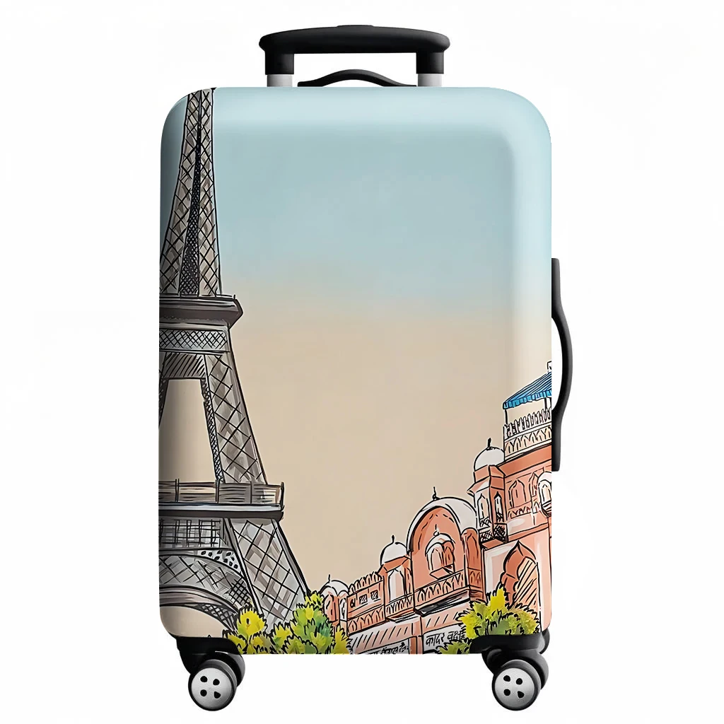 Wear Resistant Dust Covers Durable Travel Case Covers Travel Luggage Cover Luggage Compartment Protective Cover for18-32 Inch: S / PURPLE