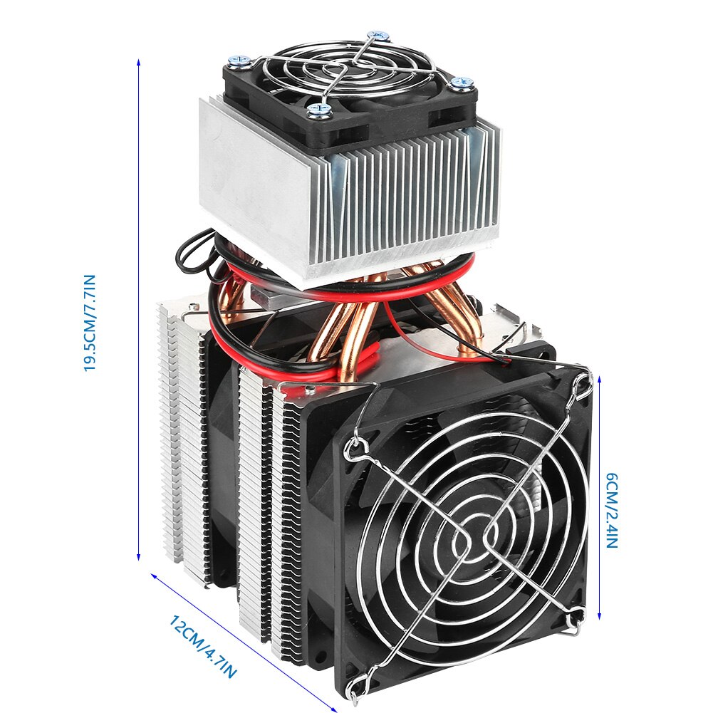 Semiconductor Refrigeration Cooling Device Thermoelectric Cooler DIY 12V Mini Fridge Refrigeration System Kit