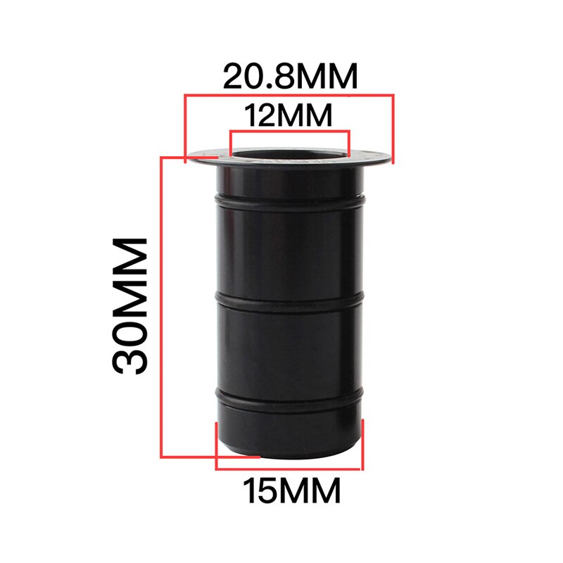 MUQZI-eje pasante de cubo de bicicleta de montaña, adaptador de liberación rápida, convertidor de cubo de rueda delantera y trasera, diámetro reducido, 15mm a 12mm