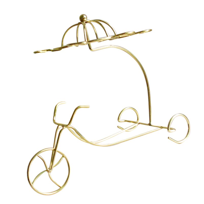 Delicate Red Wine Bottle Glasses Holder Hanging Upside Down Cup Goblets Display Rack (golden)