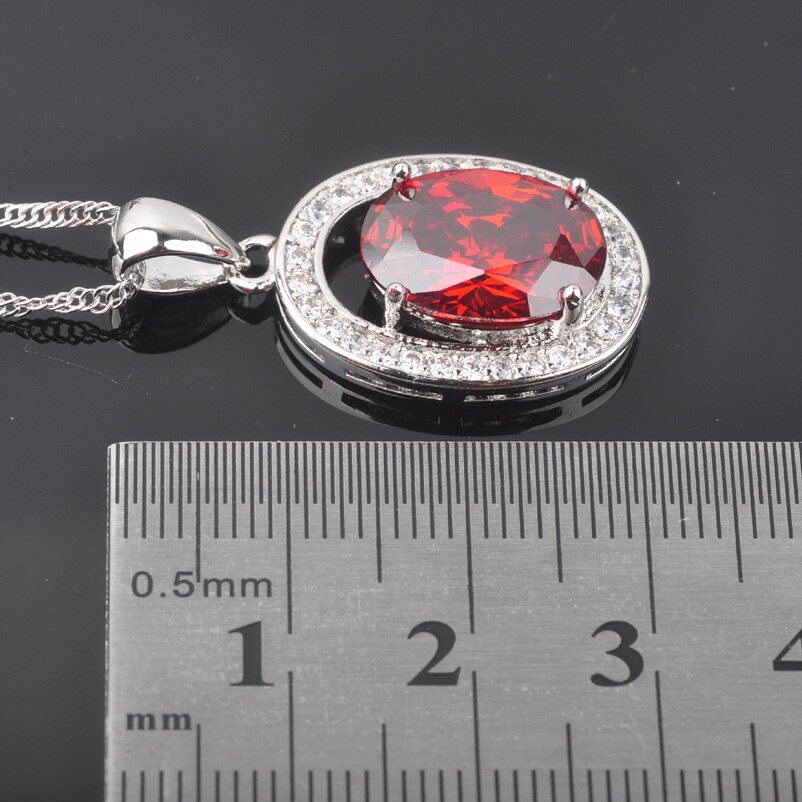 Kvinnors bröllop silverfärgade smycken set himmelsblå zirconia ring halsband och örhängen set  qz093