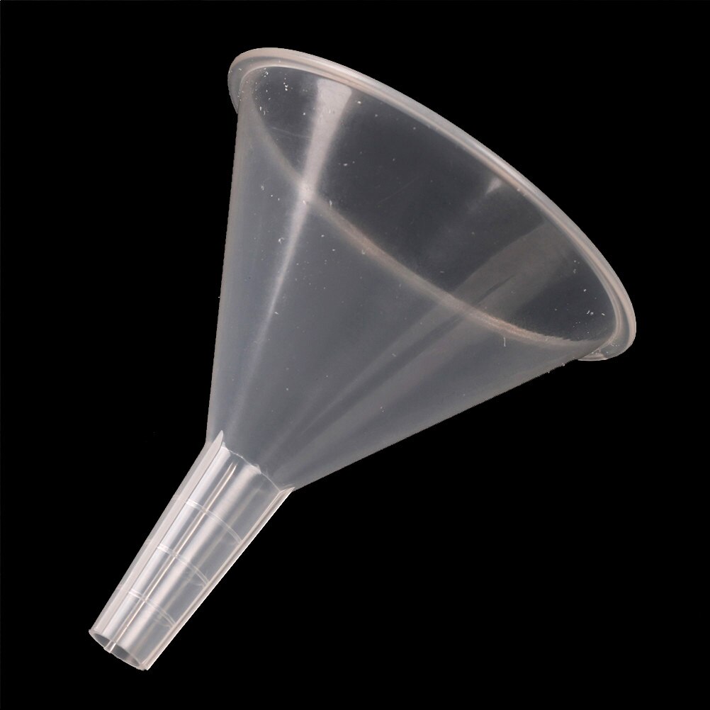 Embudo de filtro de plástico para laboratorio, accesorios auxiliares de filtro de plástico blanco transparente para embudo de laboratorio, 100mm, 1 unidad