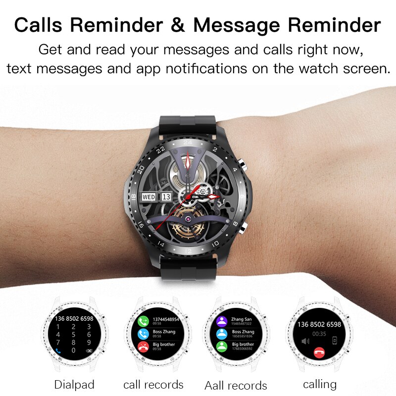 Smart Watch Mens Bluetooth Call luxury Smart Watches Male Heart Rate Blood Pressure Sports smartwatch For Men