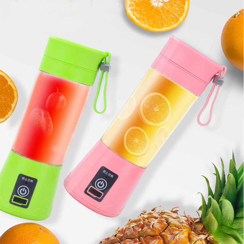 380ml Portable USB Mini Juicer Electric Rechargeable Smoothie Blender Machine Mixer Maker Fast Blenders Juice Cup Food Processor