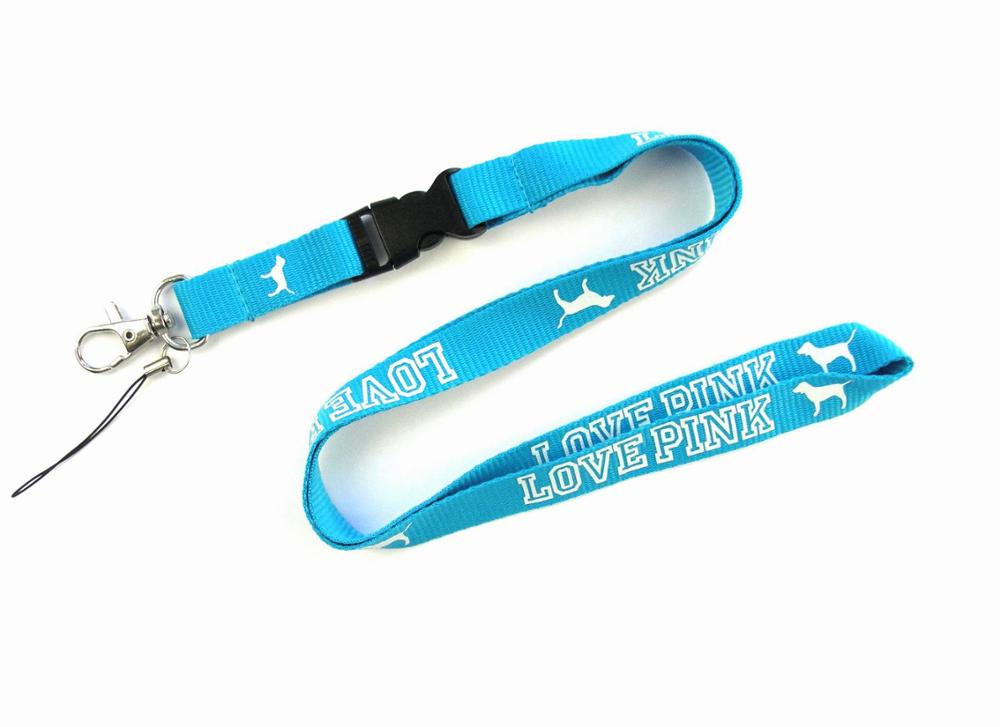 10pcs/lot 1.5cm*105cm Cellphone lanyard Straps Clothing Keys Chain ID cards Holder Detachable Buckle VS Love PINK Lanyards: 8