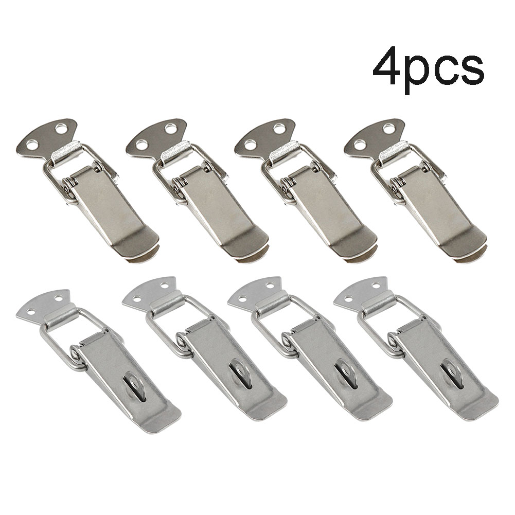 4 PCS Toggle Latches Spring Loaded Clamp Clip Case Box Latch Catch Toggle Tension Lock Lever Clasp Closures Crate Lock Snap Lock