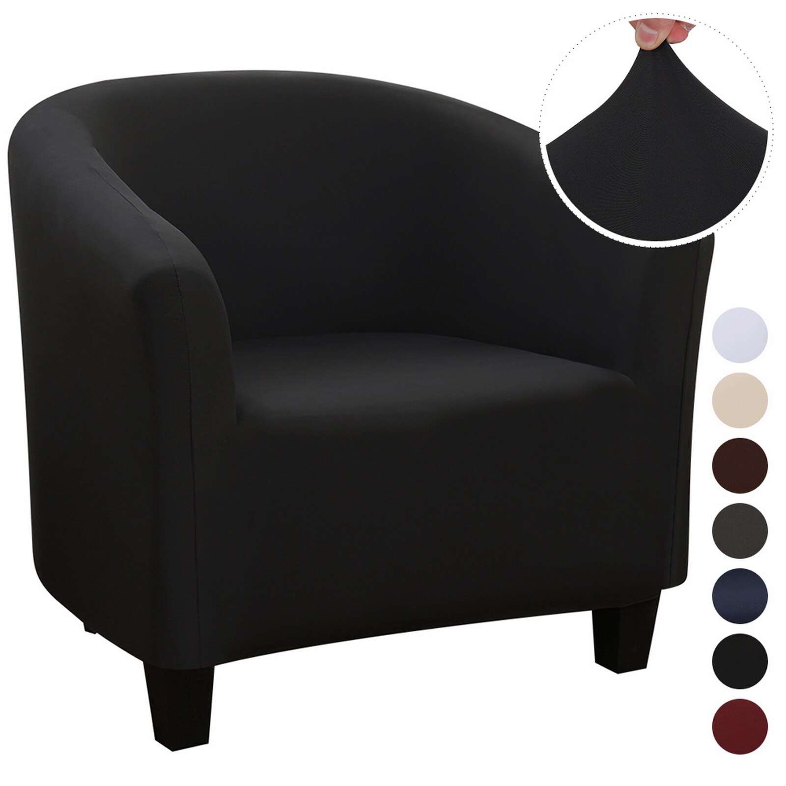 Strikker jacquard sofa lænestol sædebetræk elastisk kaffebalje sofa lænestol sædebetræk beskytter betræk hjemmestol indretning: G293627