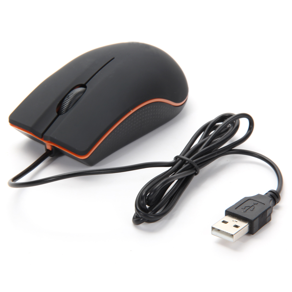 USB Wired Optical Mouse Ergonomic Gaming Mouse with 1200 DPI Precision Control and Customizable Buttons for PC Gamers