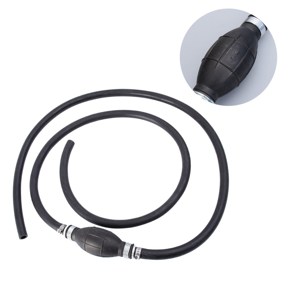 Fuel Line Hose Outboard Boat Engine Petrol Tank Connectors Kit for Motor Black