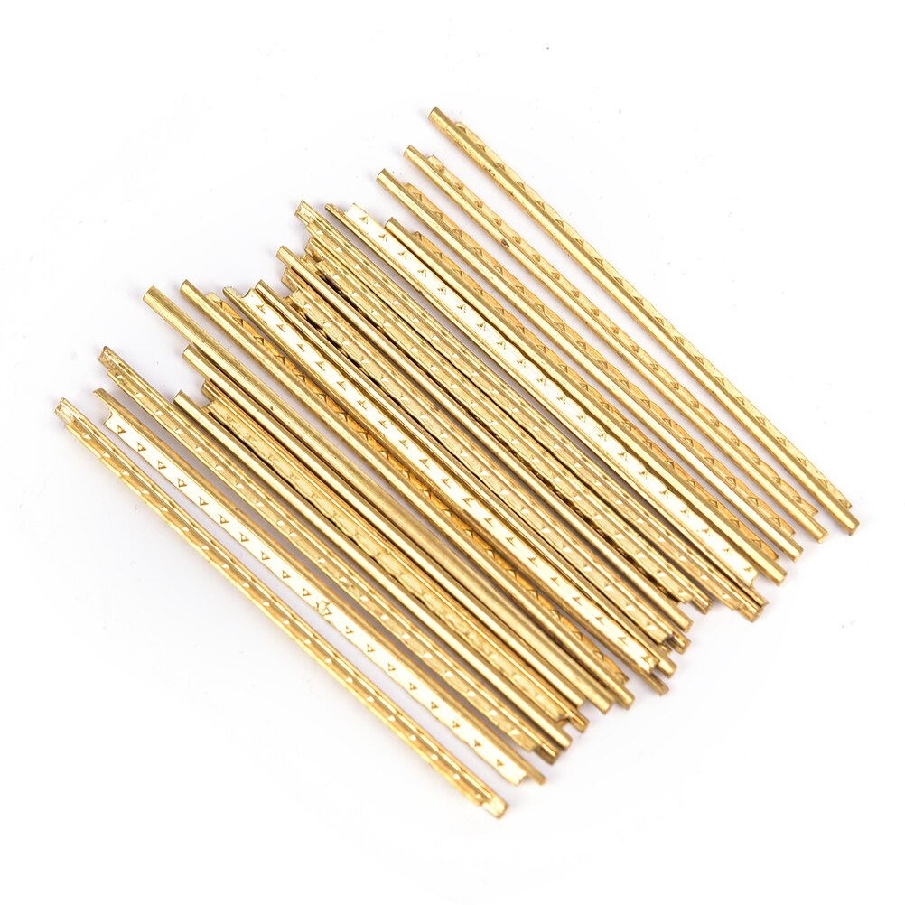 19 Pcs Brass Classical Guitar Frets Acoustic Guitar Fret Wire Set Width 2.2 mm