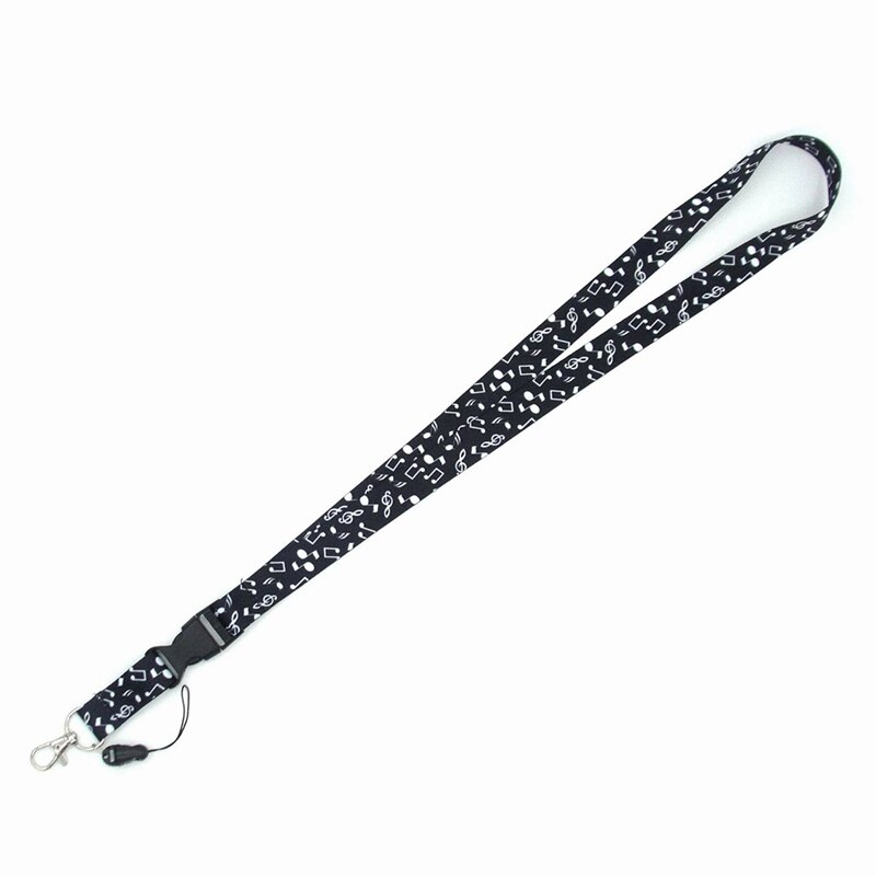 Lanyard For keys Neck Straps Hang Rope Student Card Working Card Music Note Printed Phone Mobile Lanyards Straps