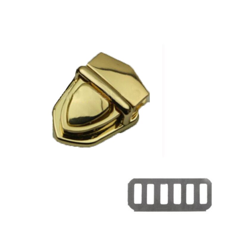 1PC Handbag Bag Clasp Turn Lock Twist Lock Buckle Metal Hardware Durable Handbag DIY Bag Accessory Shoulder Bag Purse: llight gold