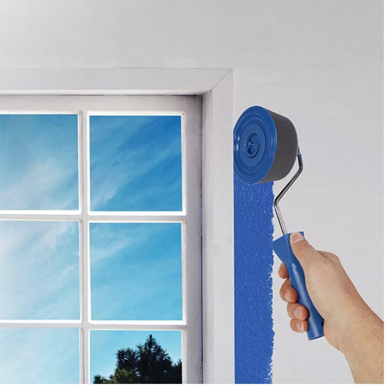 6pcs/set no seam Paint Runner Pro by renovate Roller Brush Handle Tool Wall Paint Roller Wall Painting for Home Office