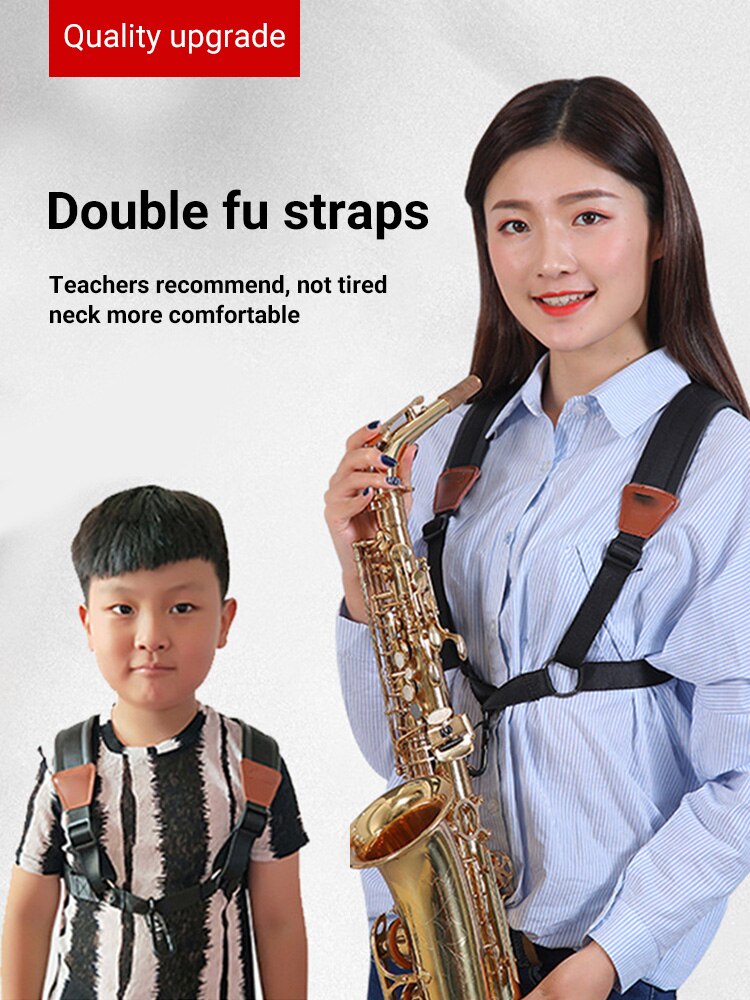 Saxophone Strap Harness for Alto Tenor Soprano - Soft Band Hook