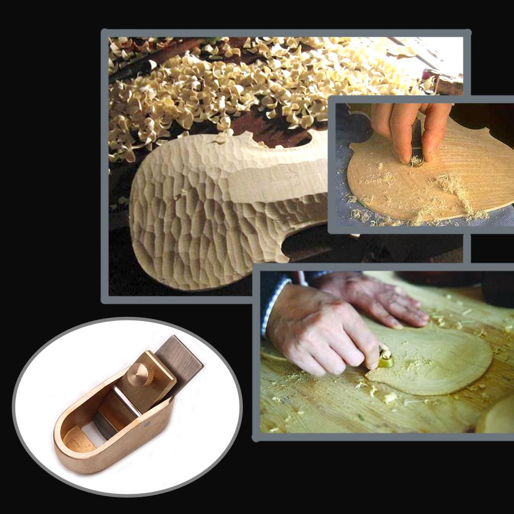 Herramienta de fabricación de violín, plano de latón, cepillo de mano, 8/12/14/16/18MM de ancho de hoja, planos para carpintería, fabricación de violoncello, herramienta de fabricación