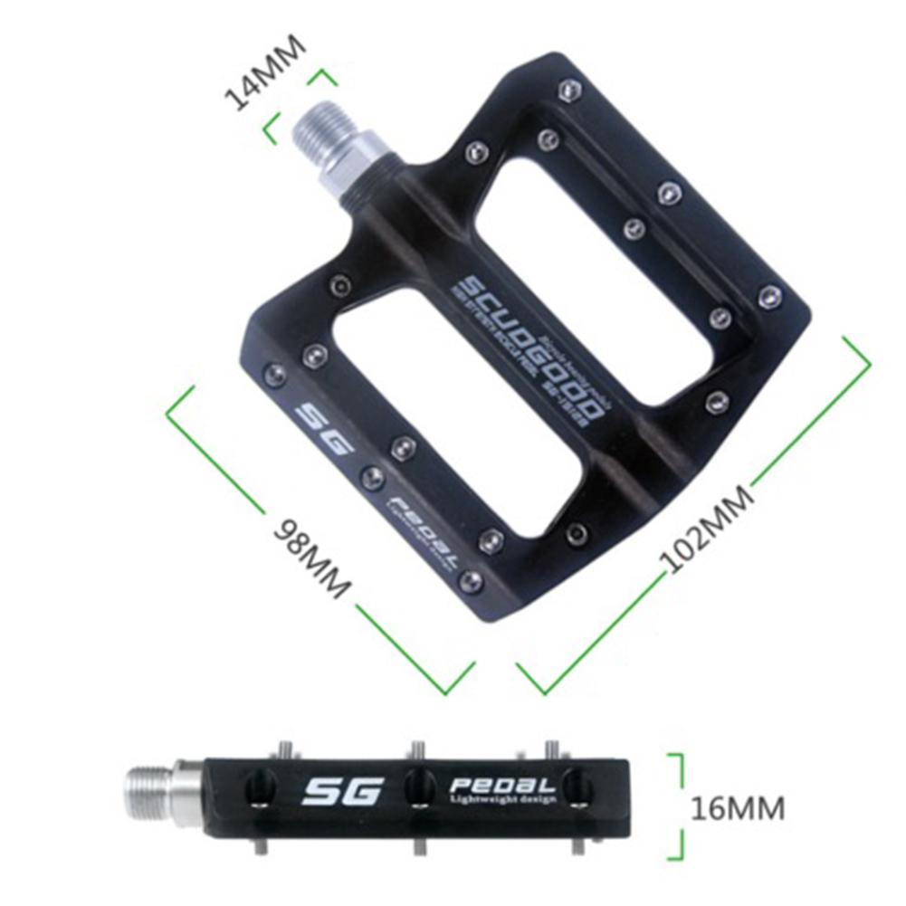 Bmx mtb 1 par pedaler nylonfiber terrengsykkel flate pedaler for landevei bmx sykkel anti-skli pedaler sykkeltilbehør 9/16 tommer