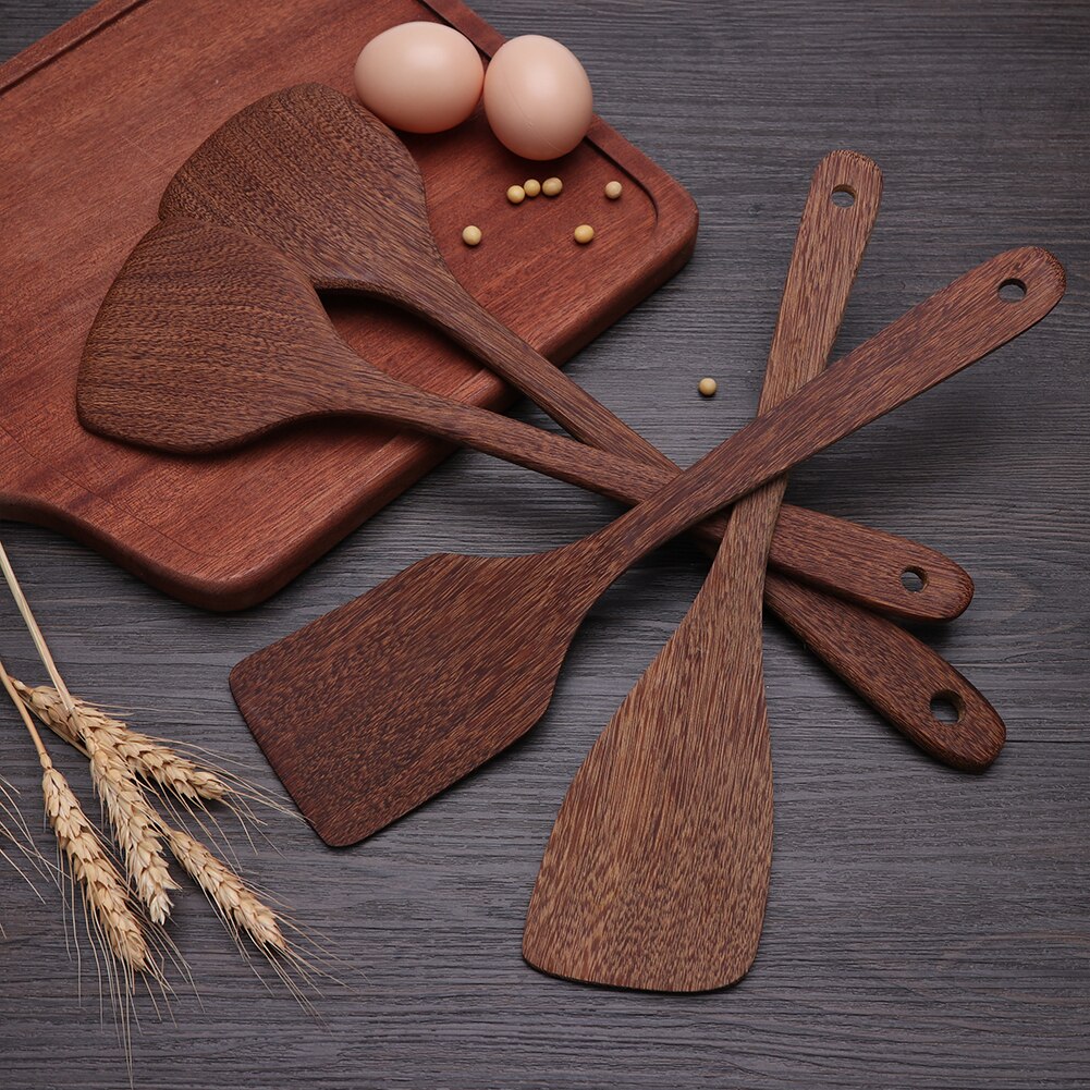Wenge turner spatel spade matlagning köksredskap trä non-stick köksredskap för hushåll kökstillbehör