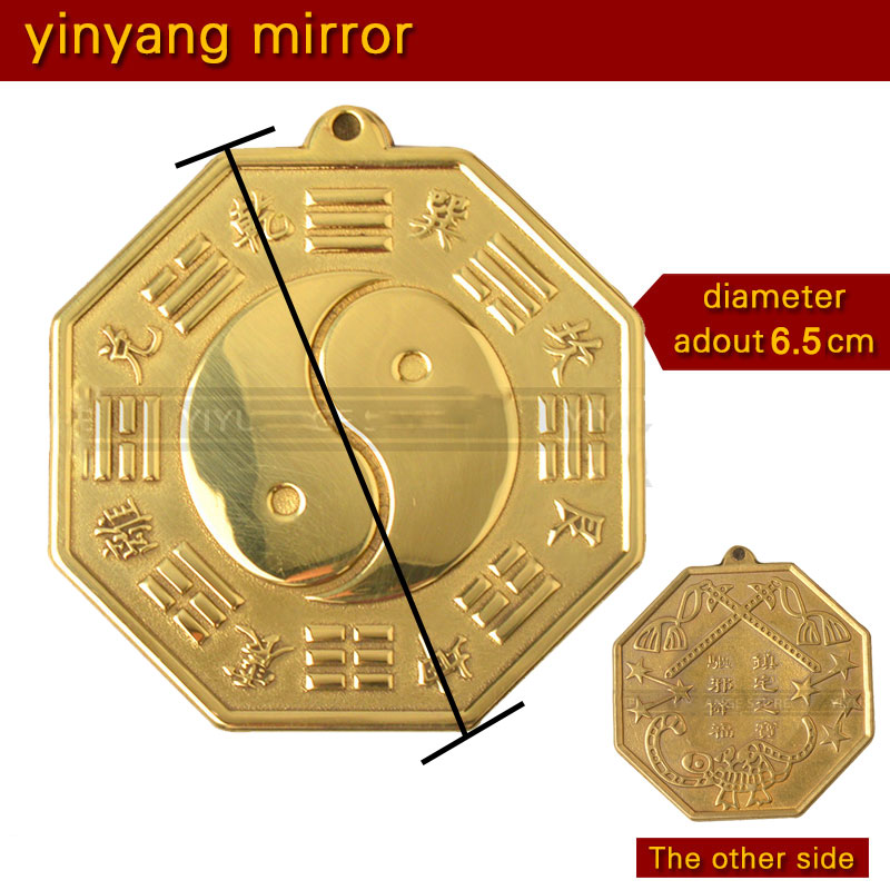 Chinese Feng Shui Tai Chi Pagua Bagua Pakua Copper Mirror The 8 hexagrams For Lucky Blessing Home decorations Wall Decorative: Tbgj 6.5taiji