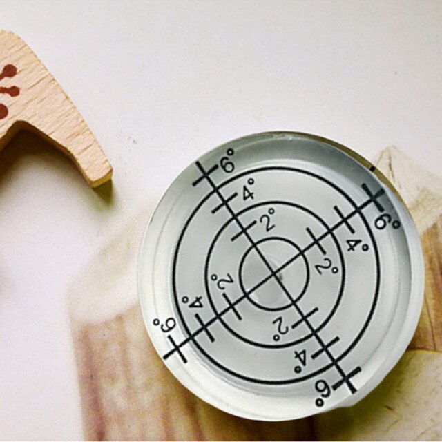 1/3pcs Spirit Level Bubble 32mm X 7mm Mini Round Bullseye Leveller Boat Caravan Tile Precision Leveling Bubble With Scale Green: 1pc White