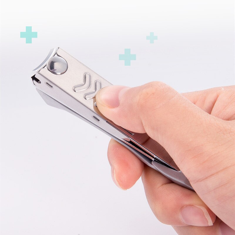 Big Stainless Steel Nail Clipper Cutter Manicure Trimmer Toe Nail Clipper with Clip Catcher FH01