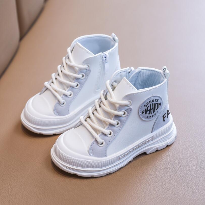 herbst Winter freundlicher Schuhe Mikrofaser Leder Jungen Mädchen Martin Stiefel Weiche Nicht-Unterhose Postleitzahl Warme Plüsch freundlicher stiefel