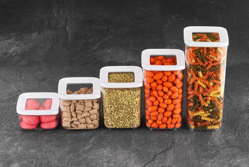 Boîte de Rangement de garde-manger de Cuisine de sans BPA, couvercle sous vide, récipient pour aliments frais, pâtes, légumes, thé, Rangement de Cuisine