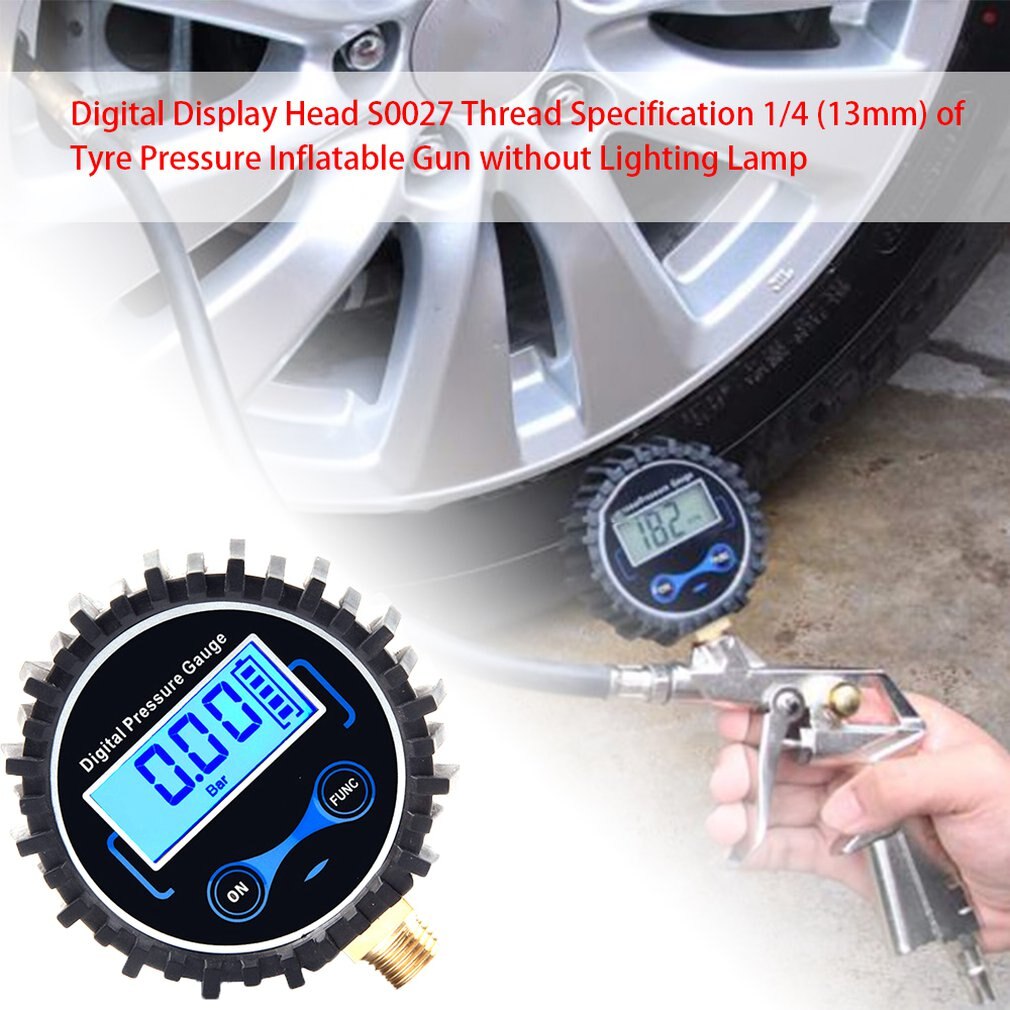 Thread Size Tire Pressure Air Tool Digital Display Head Tire Inflation Tool Digital Tire Pressure Instrument