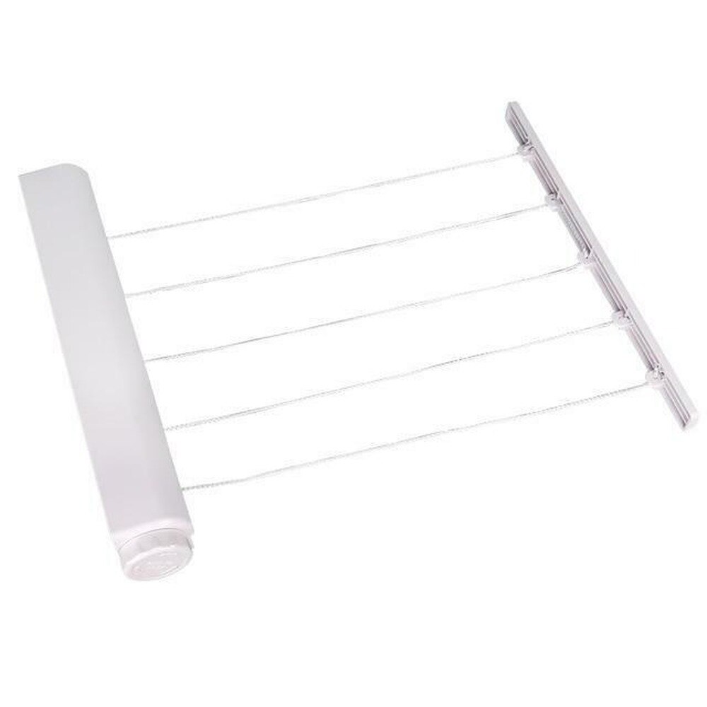 Hangar Rope Retractable Indoor Clothes Hanger Rope Wall Mounte... – Grandado