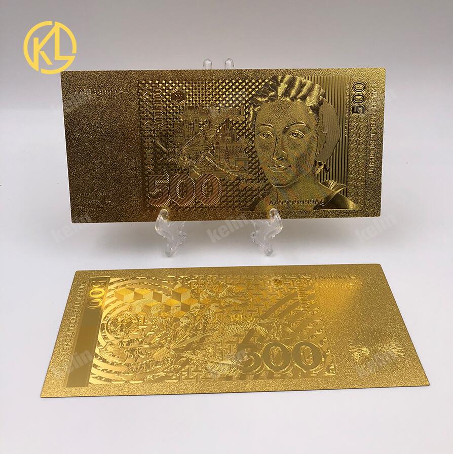 10pcs/lot Reproduction Crafts Germany Annette von Droste Hulshoff 20 Mark Gold Bank Note patriotic souvenir collection and: 500Mark-new