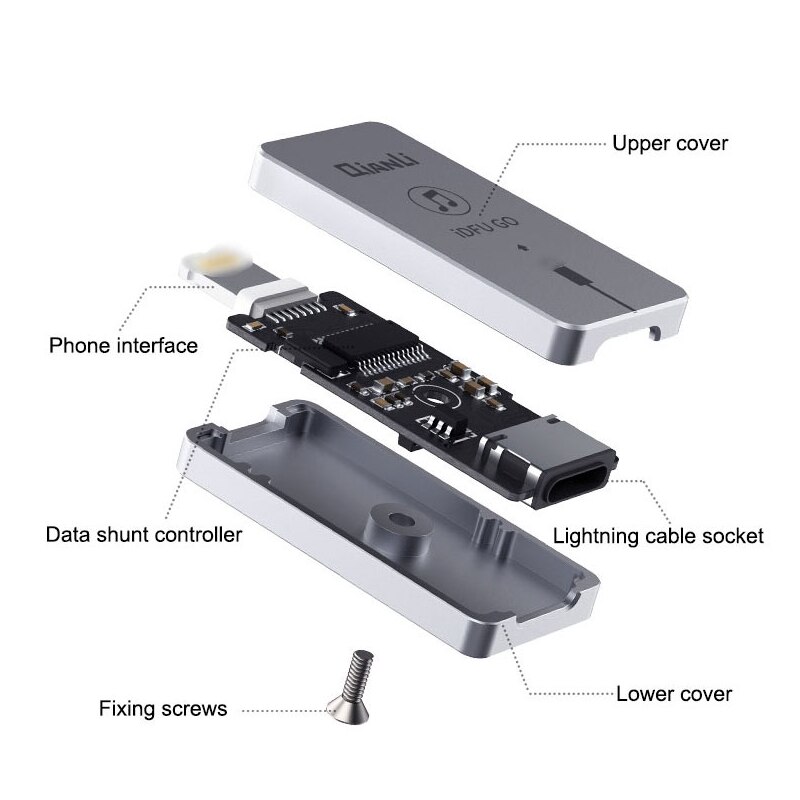 QIANLI iDFU GO Start DUF No necesita cambiar la línea entrar en modo de recuperación sin tedious 2,8 segundos de Inicio Rápido artefacto IOS dispositivo