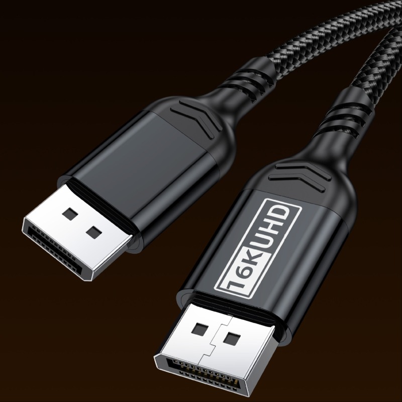 80 gbps 16k @ 60hz ultra hd -video displayport-kaapeli 2.1 hdr 3m 5m 8k @ 120hz dp 2 1 äänikaapeli 4k @ 240hz 2m 1m displayport-johto  m 3d